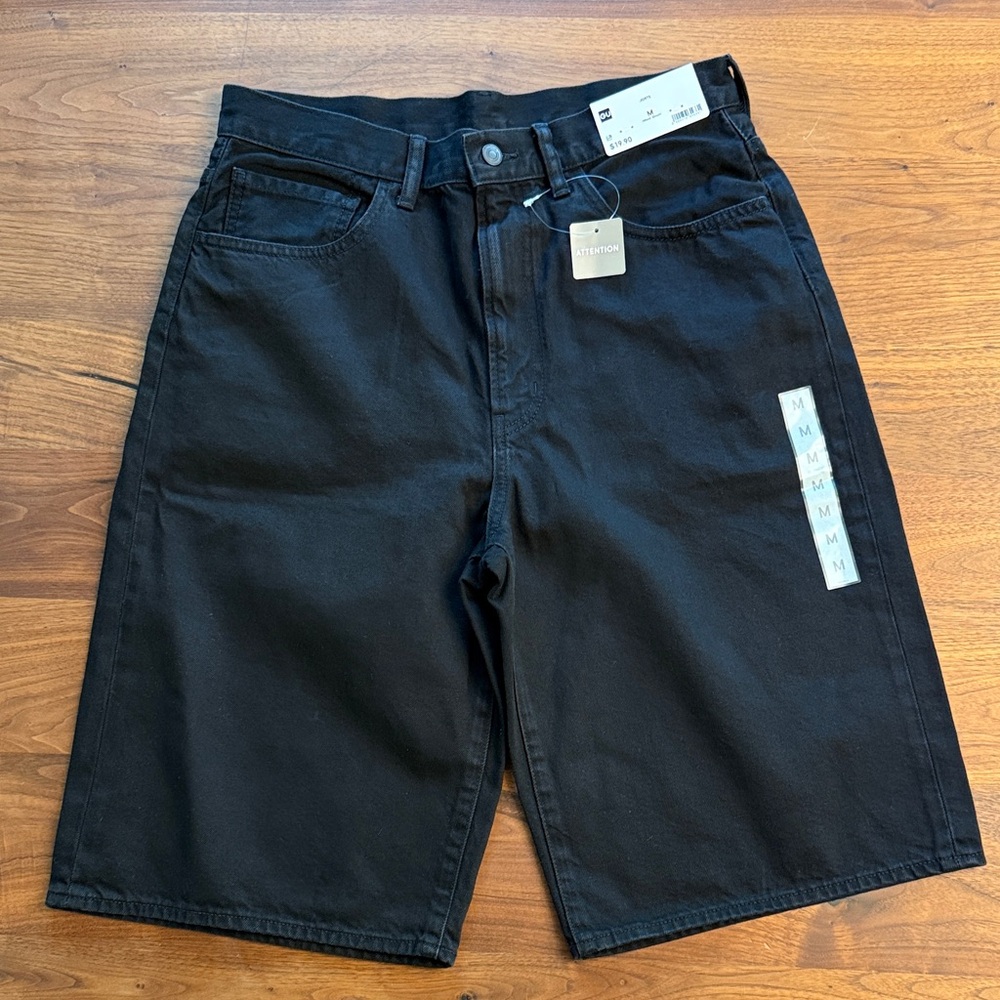 Black Men’s Casual Denim Shorts / Jorts